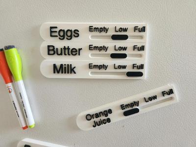 modular grocery list refrigerator magnet