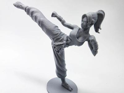 Female Kickboxer Figurine