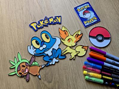 Pokemon Start Gen 6 Chespin Fennekin Froakie DIY