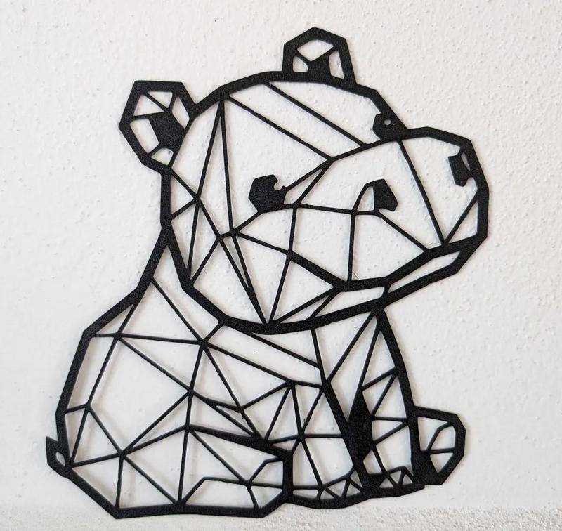 cute low poly hippo