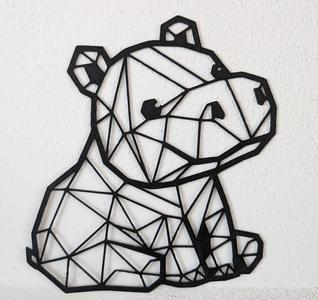 cute low poly hippo