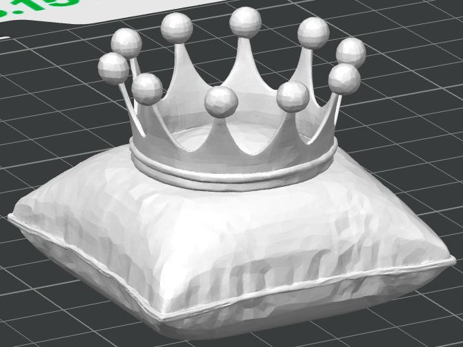 Crown on pillow