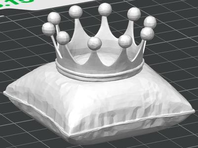 Crown on pillow