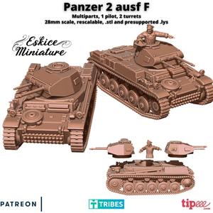 Panzer 2 ausf F – 28mm