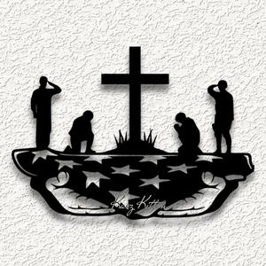 soldiers gods hands memorial WALL ART HOME DECORstl