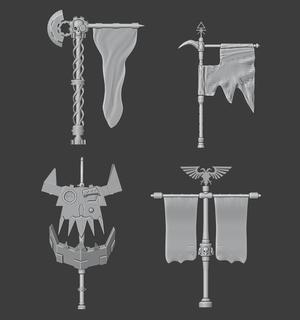 Warhammer 40k Banner set 1
