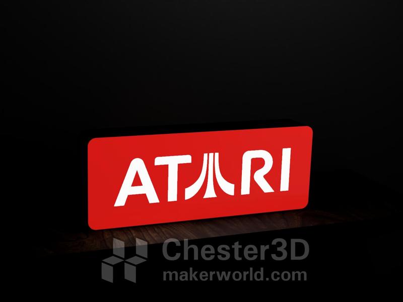 Atari I LED Lamp Lightbox