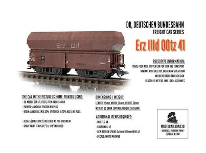 ROLLS-0014 German State Hopper car Erz IIId H0-scale