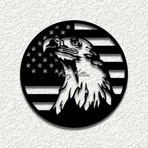 EAGLE FLAG CIRCLE USA wall art home decor