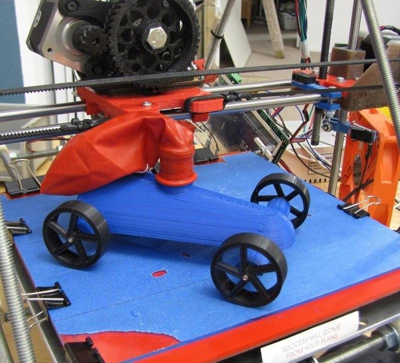 Balloon Powered Jet Car with Sweet Rimzzz