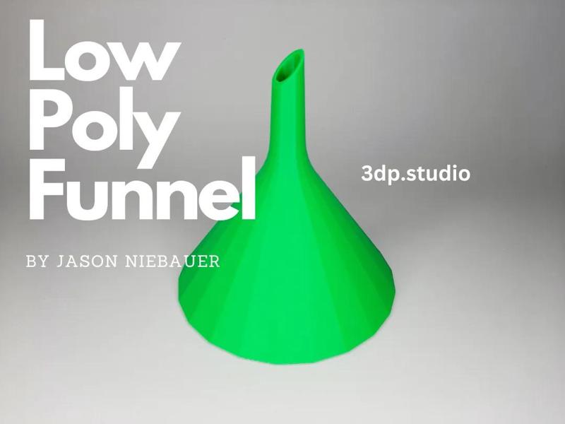 Low Poly Funnel – No Supports