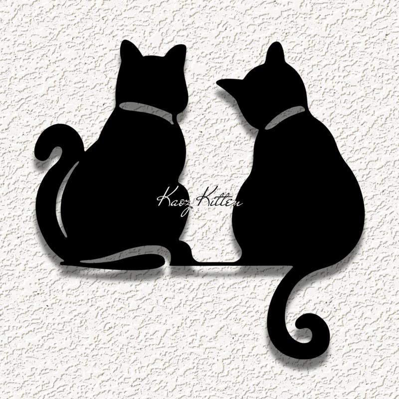 black cats wall art