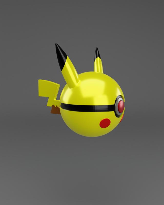 PikaBall Piakchu Themed Pokeball – Fan Art