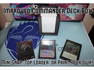 MTG EDH Commander Combo Deck Box with Top Loader