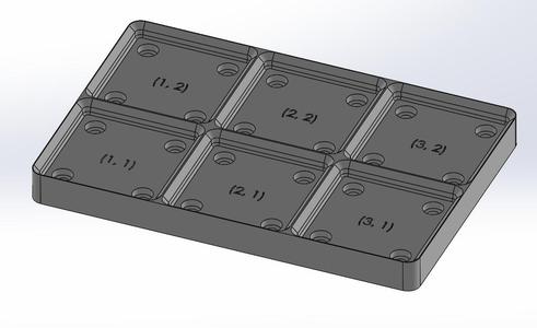 Solidworks 2022 Parametric Baseplate for Voidstar Lab’s Gridfinity
