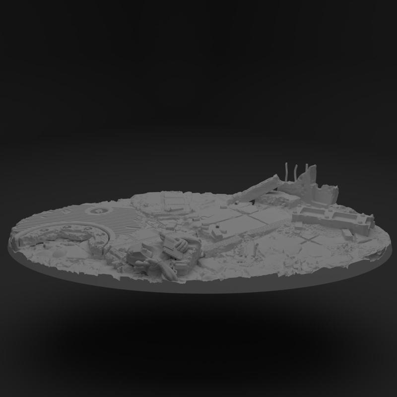 170mm tabletop base  topper (oval)