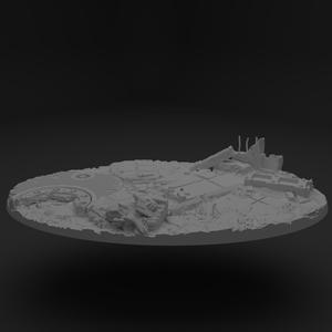 170mm tabletop base  topper (oval)