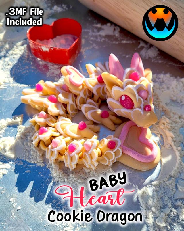 Baby Cookie Heart Dragon