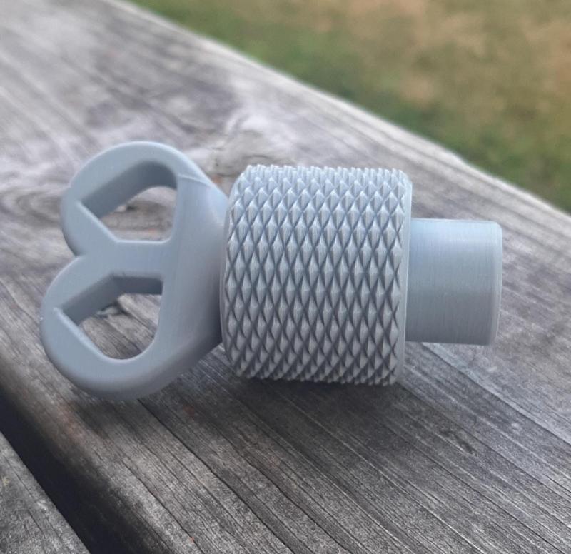 Big Key Fidget Toy Slide & Spin medium knurl
