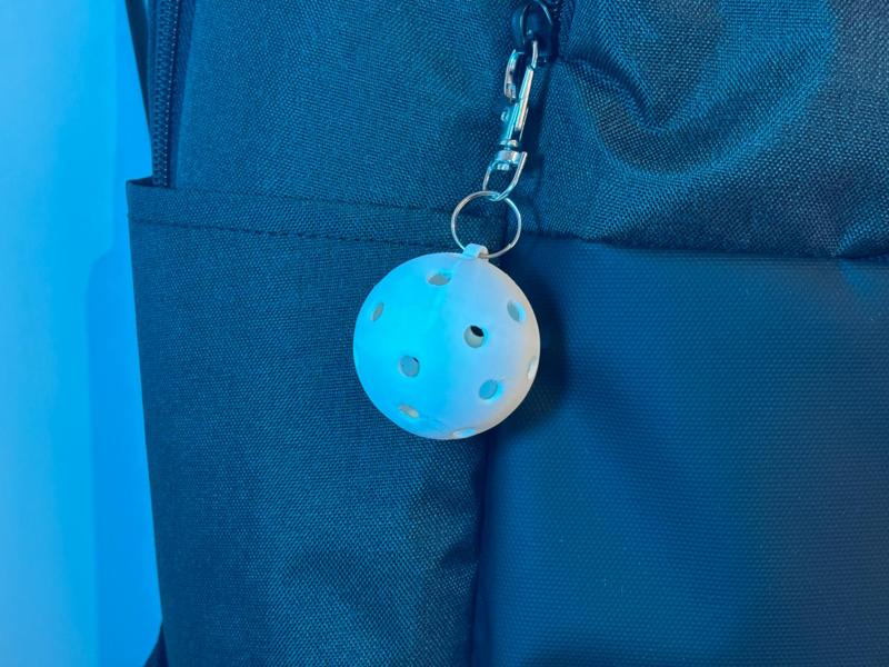 Pickleball Ball Keychain