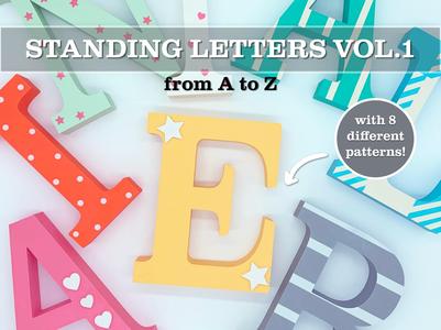 3D Name Standing Letters Pack Vol.1