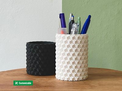 Pencil holder with HoneyComb