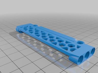 Lego Technic compatible 3×11 panel with lattice