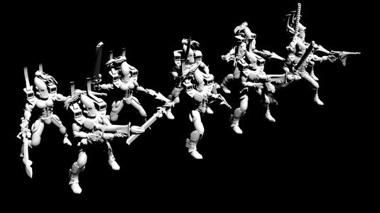 Poncey Space Elf Infantry Choppers