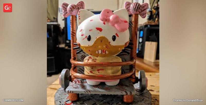 Hello Hannibal Kitty 3D Printing Figurine | Assembly