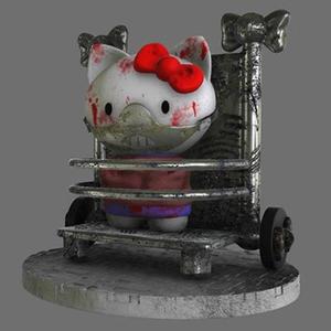 Hello Hannibal Kitty 3D Printing Figurine | Assembly