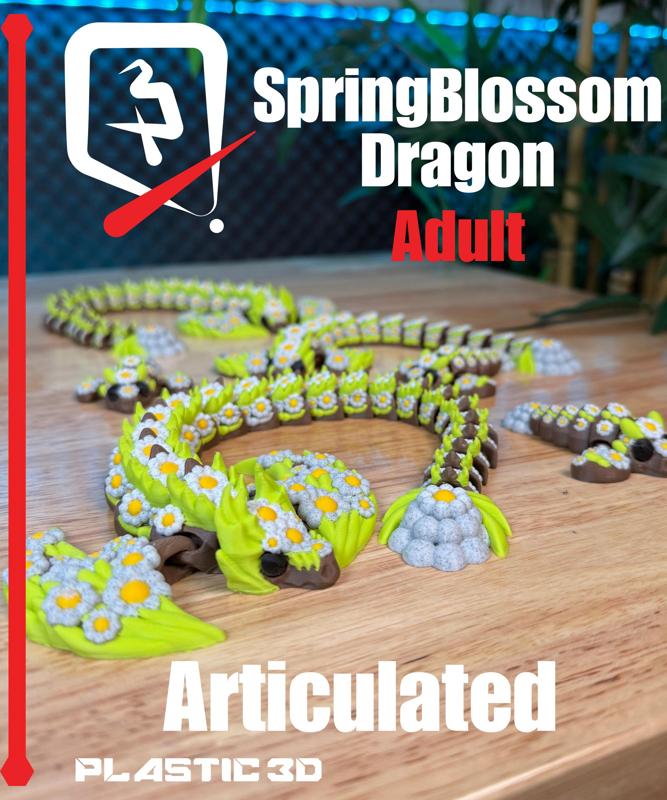 Elder SpringBlossom Dragon  – Articulated Supportless