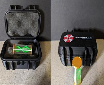 Resident Evil Umbrella Box and T-Virus Sample