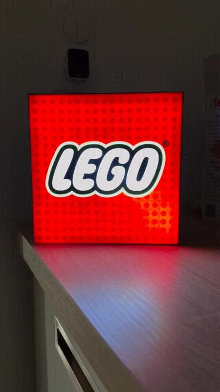 Lamp Light LED LEGO Logo Box lumière boite