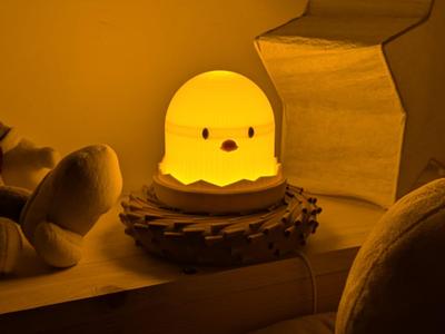 Baby Night Lamp – Eggshell Chick – Change covers!
