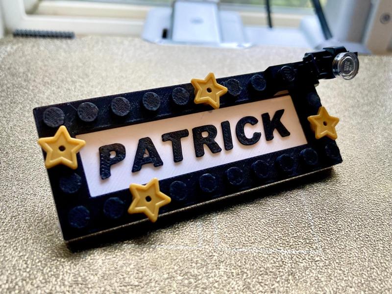 Brick Name Tag