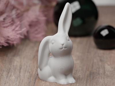 Cute modern minimalistic easter bunny hanging ears