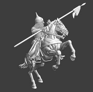 Mounted Heavy Russian Warrior – with lance