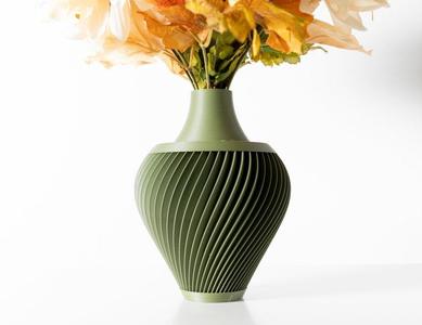 The Kumo Vase STL 3D Print File, Digital Download for 3D Printing, Home Decor Vase for Flowers and Plants