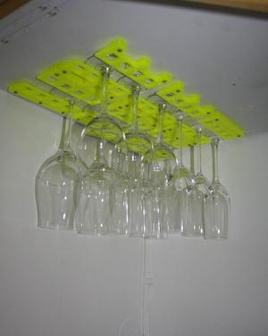 Wine Glass Holder, + OpenSCAD Version