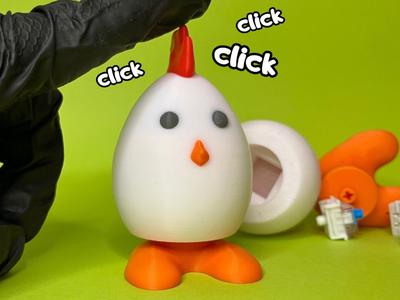 Easter chicken egg clicker