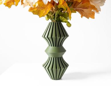 The Korin Vase STL 3D Print File, Digital Download for 3D Printing, Home Decor Vase for Flowers and Plants