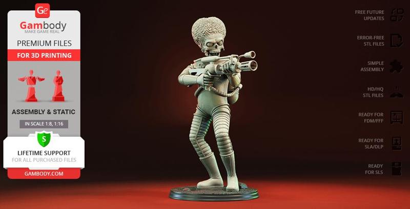 Martian STL Files for 3D Printing | Assembly Model