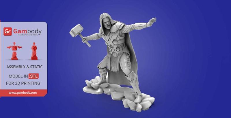 Thor God of Thunder 3D Model | Assembly