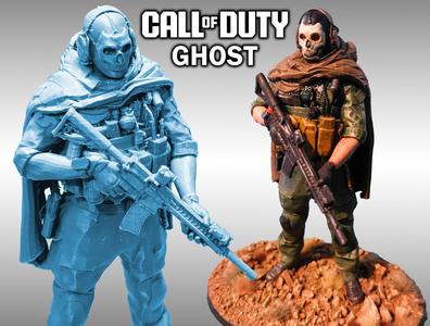 Ghost from Call of Duty Modern Warfare/Warzone figure/statue (1/10)