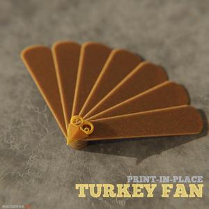 Turkey Fan Toy | Print-In-Place