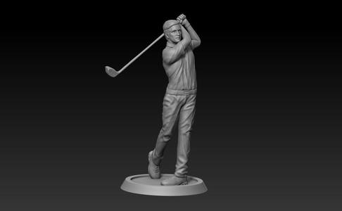 Golf statue