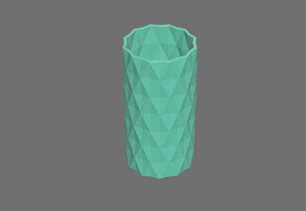 Vase 101 – Faceted Cylinder
