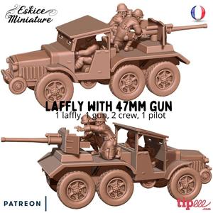 Laffly with 47mm gun – French army WW2 – 28mm for wargame