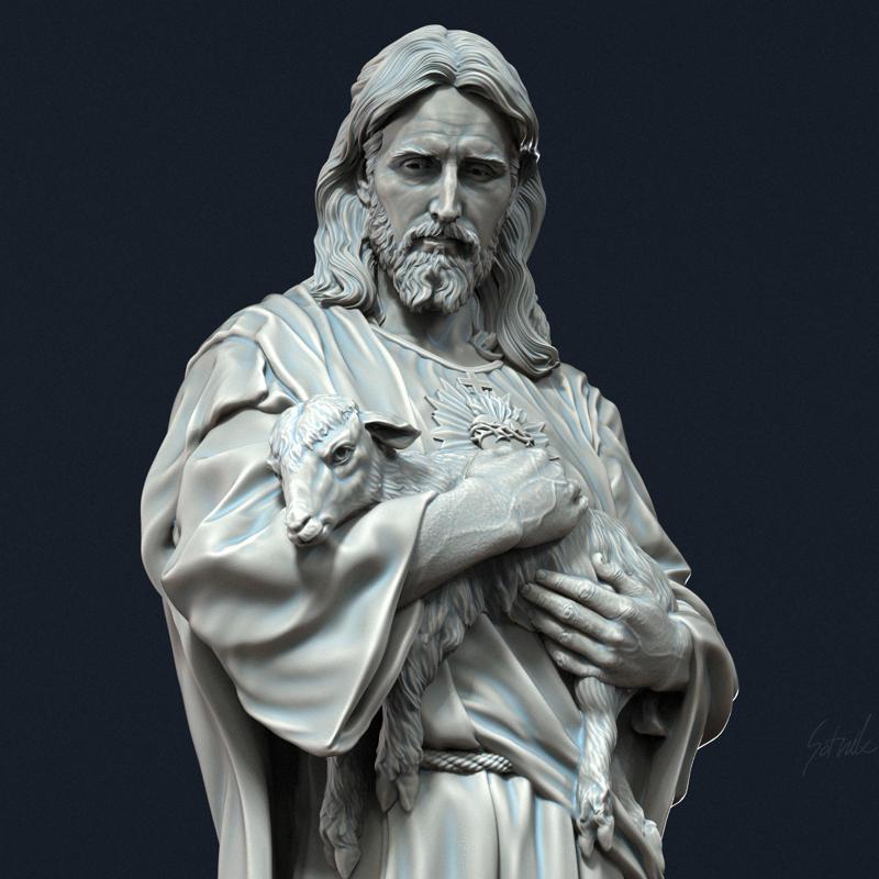 Jesus Sculpture 07