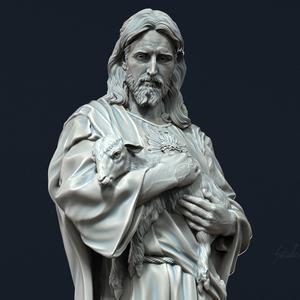 Jesus Sculpture 07